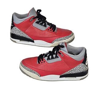 Nike Air Jordan 3 SE Unite Fire Red Cement Black CLEAN CK5692-600 Mens Size 10.5